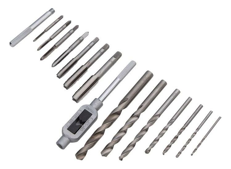 BlueSpot Tools Drill &amp; Tap Set, 15 Piece