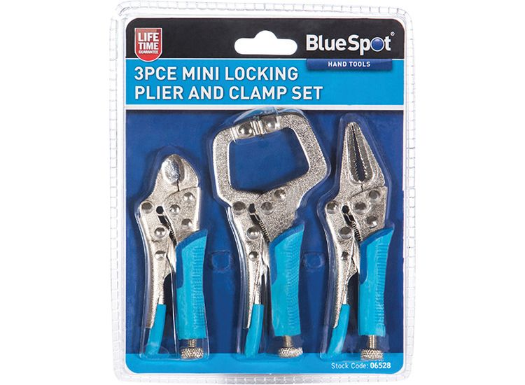 BlueSpot Tools Mini Locking Pliers Set, 3 Piece