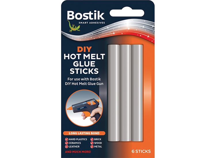 Bostik DIY Hot Melt Glue Sticks (Pack 6)