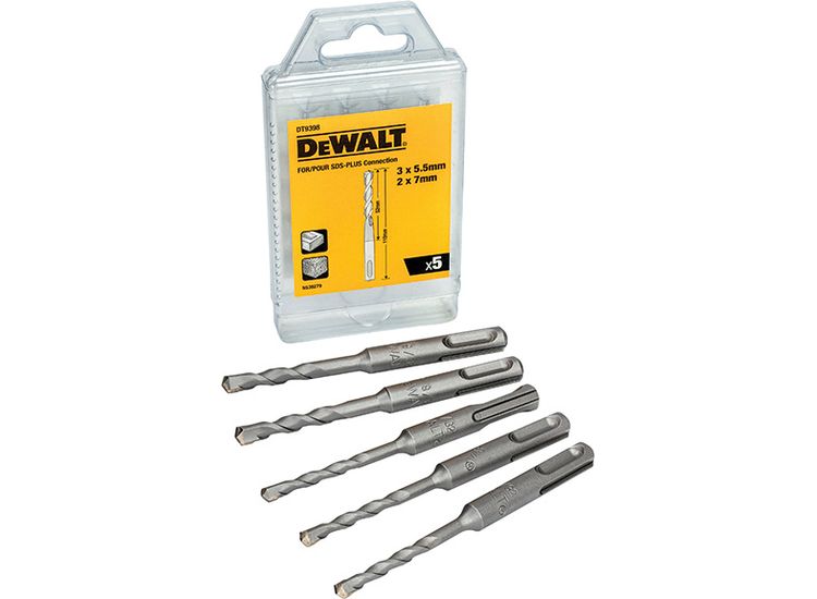 DEWALT DT9398 SDS Plus Drill Bit Set, 5 Piece
