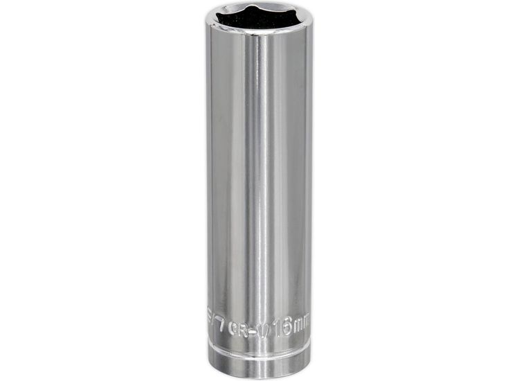 Sealey S0672 WallDrive&amp;reg; Socket 16mm Deep 1/2"Sq Drive