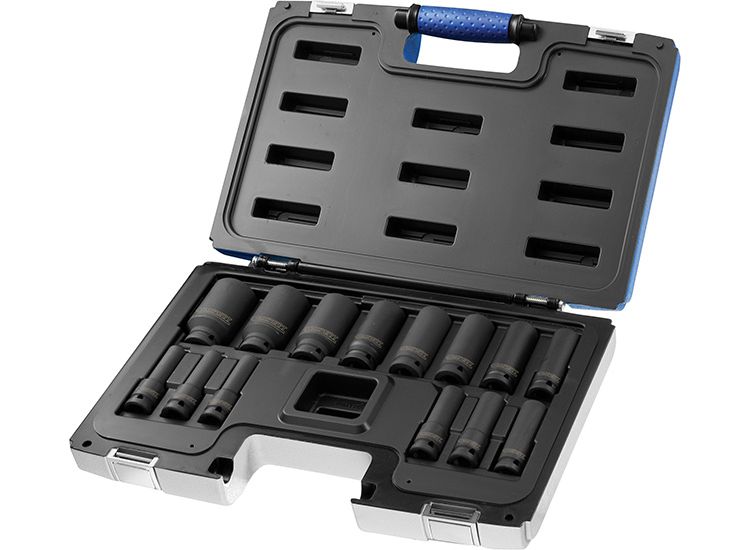 Expert 1/2in Drive Deep Impact Socket Set, 14 Piece