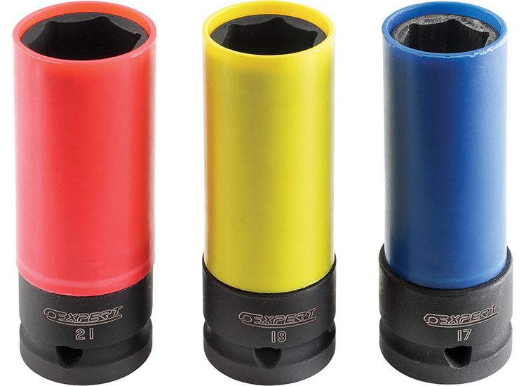 Expert 1/2in Drive Deep Impact Socket Set, 3 Piece