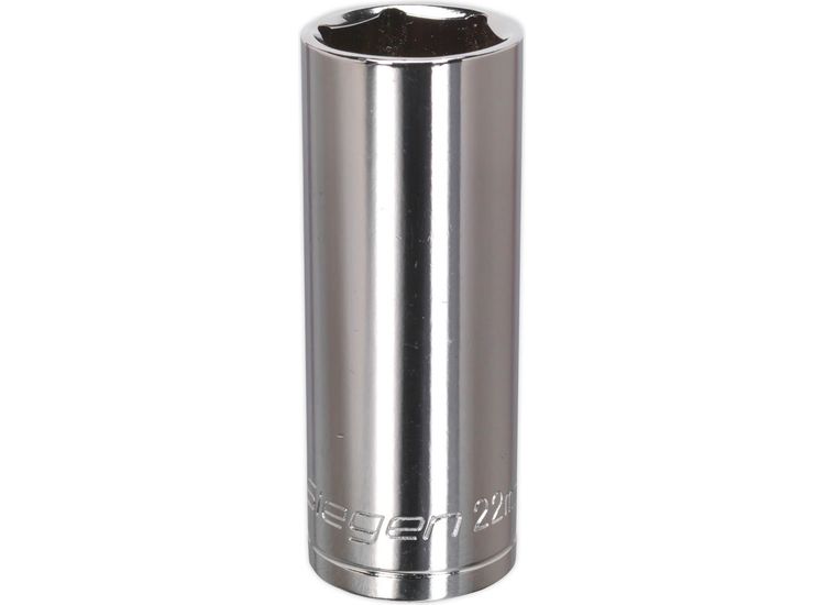 Sealey S0677 WallDrive&amp;reg; Socket 22mm Deep 1/2"Sq Drive