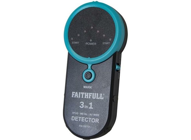 Faithfull 3-in-1 Detector Stud  Metal &amp; Live Wire