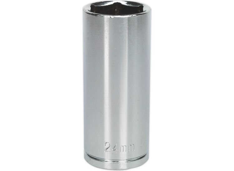 Sealey S0679 WallDrive&amp;reg; Socket 24mm Deep 1/2"Sq Drive