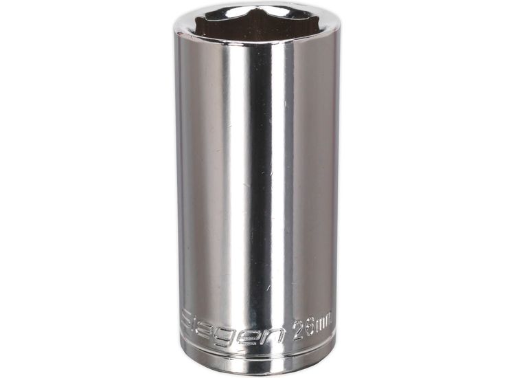 Sealey S0680 WallDrive&amp;reg; Socket 26mm Deep 1/2"Sq Drive