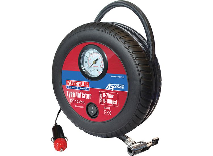 Faithfull Low Volume Tyre Inflator 12V