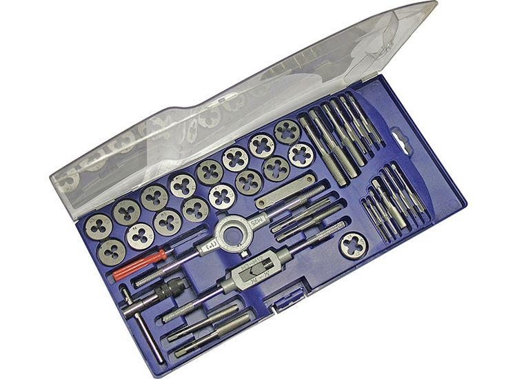 Faithfull Metric Tap &amp; Die Set of 39 Carbon Steel