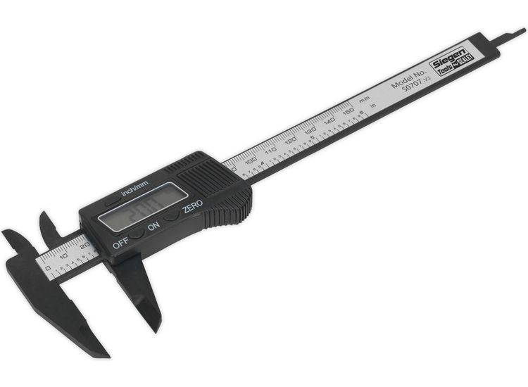Sealey S0707 Digital Electronic Vernier Caliper 0-150mm(0-6")