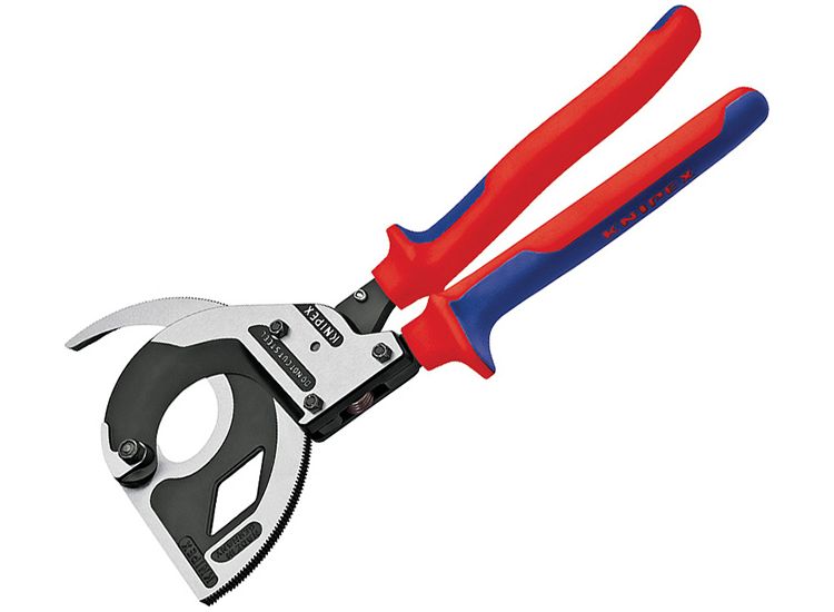 Knipex 3 Stage Ratchet Action Cable Cutters Multi-Component Grip 320mm