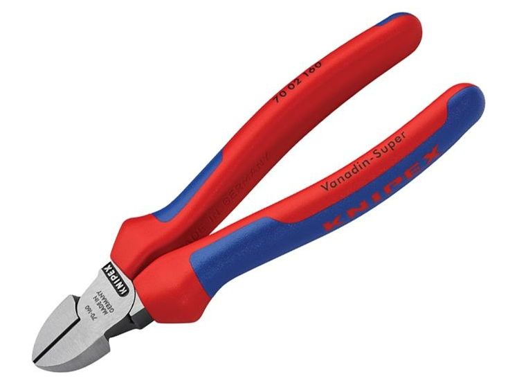 Knipex 70 02 Series Diagonal Cutters, Multi-Component Grip