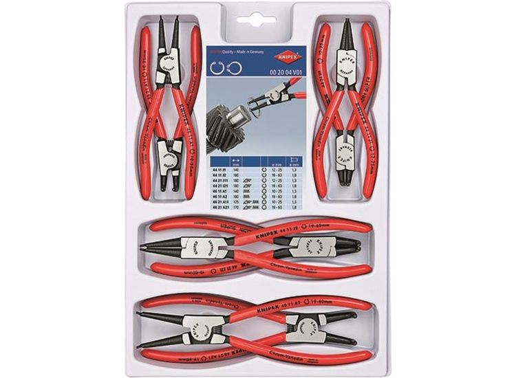 Knipex Circlip Plier Set, 8 Piece