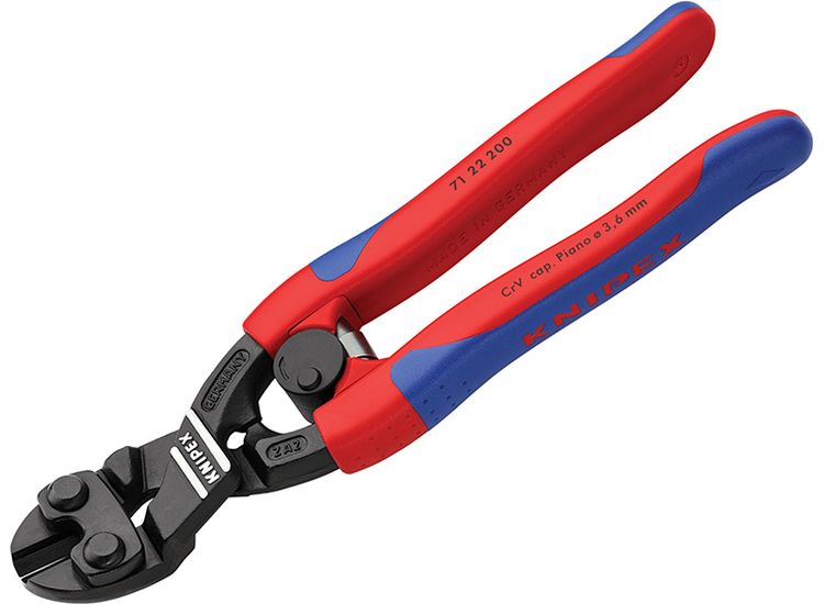 Knipex CoBolt® Compact Bolt Cutters 20° Head Multi-Component Grip 200mm