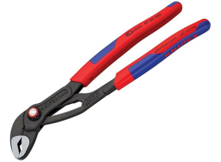 Knipex Cobra® Quickset Water Pump Pliers PVC Grips