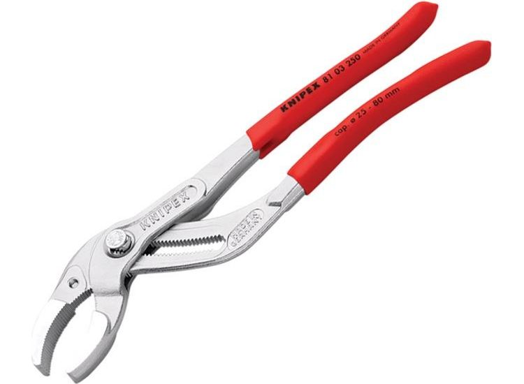 Knipex Plastic Pipe Gripping Pliers 80mm Capacity 250mm