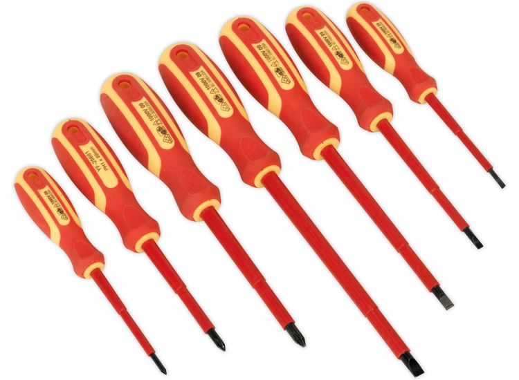 Sealey S0756 Screwdriver Set 7pc Electrician's VDE Approved
