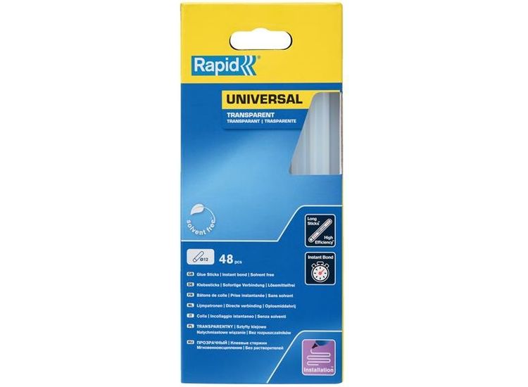 Rapid Universal Glue Sticks 12 x 190mm (Pack 48)