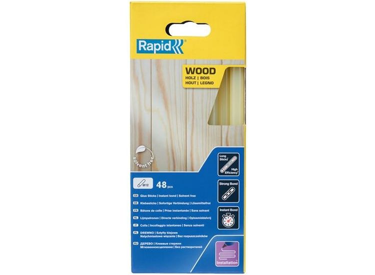 Rapid Wood Glue Sticks 12 x 190mm (Pack 48)