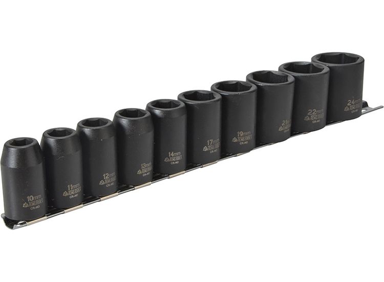 Teng 1/2in Drive 9121 Impact Socket Set, 10 Piece