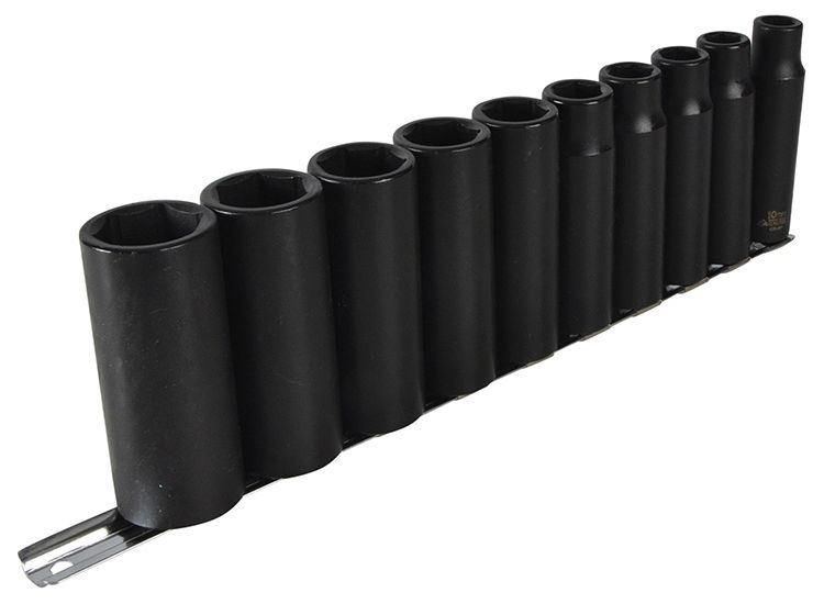 Teng 1/2in Drive 9126 Deep Impact Socket Set, 10 Piece