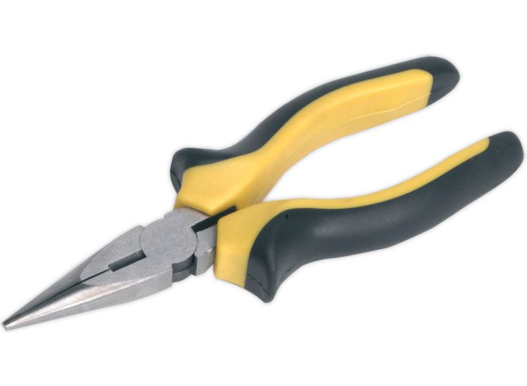 Sealey S0811 Long Nose Pliers Comfort Grip 150mm