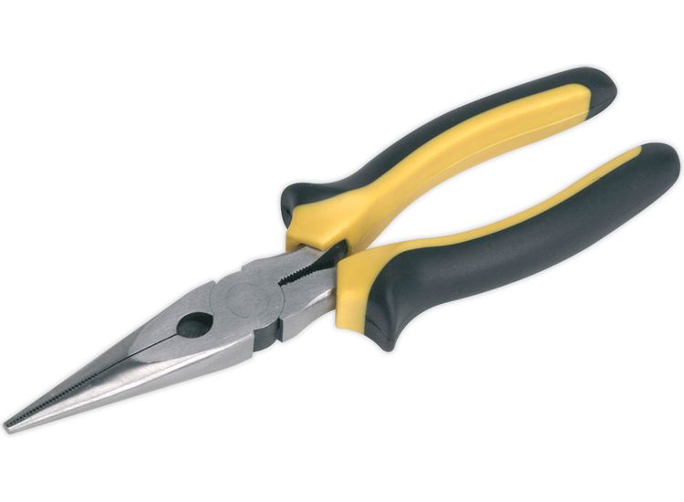 Sealey S0812 Long Nose Pliers Comfort Grip 200mm