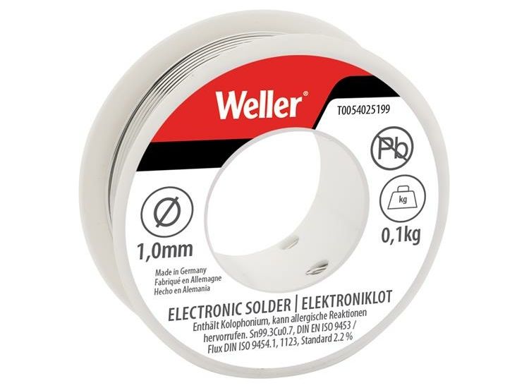 Weller EL99/1-100 Lead-Free Solder 1.0mm 100g
