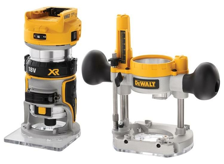 DEWALT DCW604NT XR 1/4in Twin Base Router 18V Bare Unit