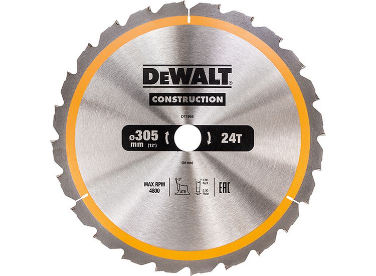 DEWALT Stationary Construction Circular Saw Blade