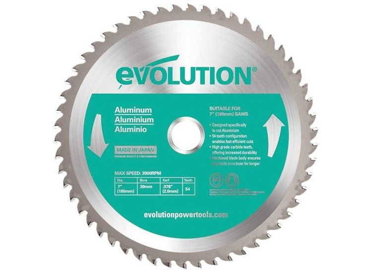 Evolution Aluminium Cutting Circular Saw Blade