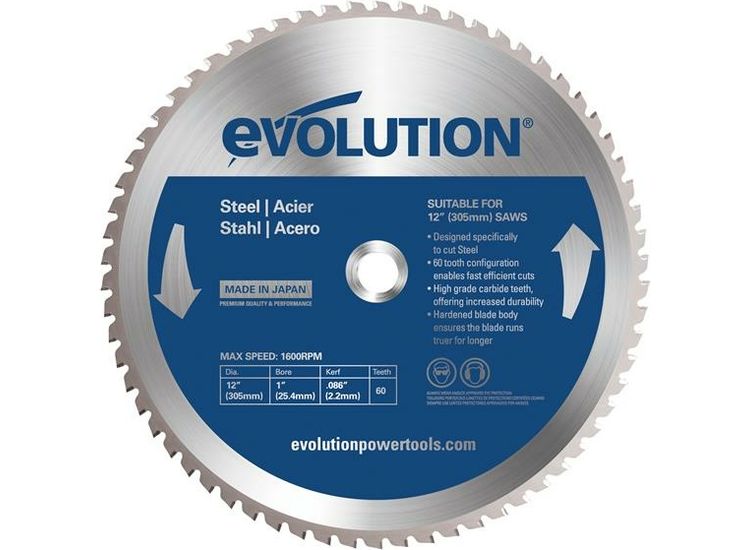 Evolution Mild Steel Cutting Chop Saw Blade