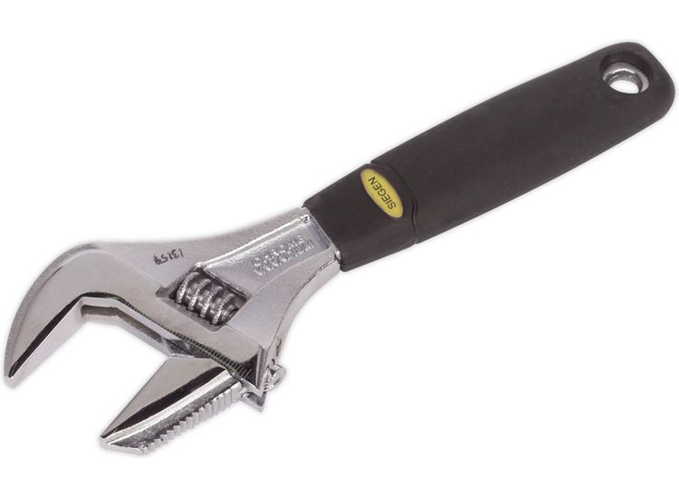 Sealey S0854 Adjustable Wrench with Extra-Wide Jaw Capacity 200mm
