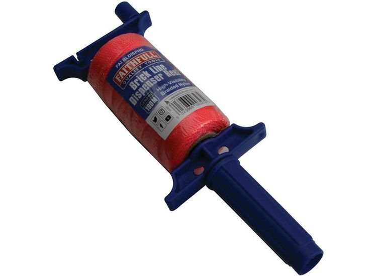 Faithfull Brick Line Dispenser Reel with Hi-Vis Line 100m (330ft)