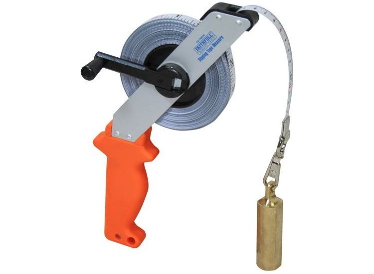 Faithfull Dipping Tape Measure with Weight 30m/100ft