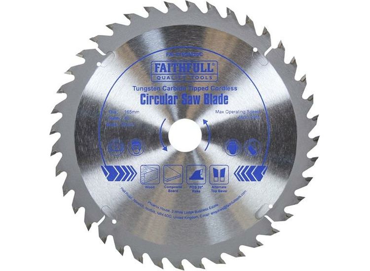 Faithfull TCT Cordless Trimsaw Blade