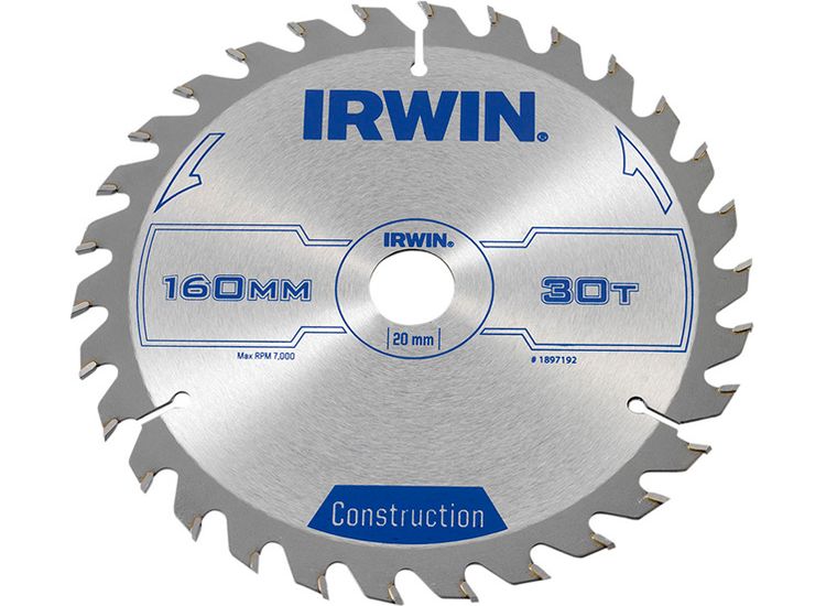 IRWIN® Corded Construction Circular Saw Blade, ATB