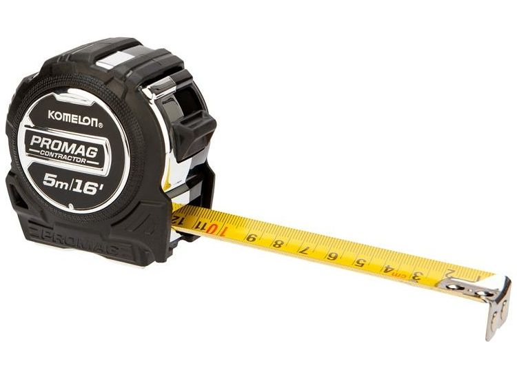 Komelon Contractor Magnetic Tape 5m/16ft (Width 25mm)
