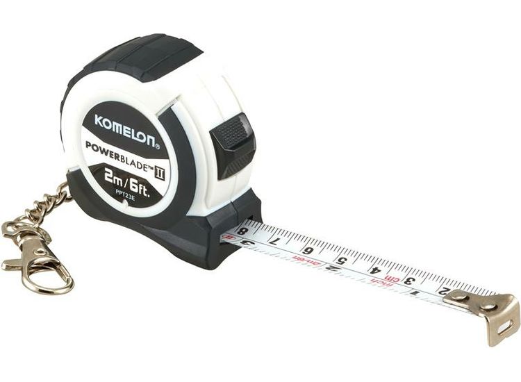 Komelon PowerBlade™ II Pocket Key Ring Tape 2m/6ft (Width 13mm)