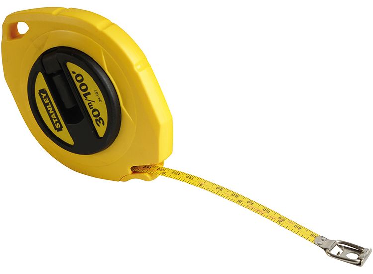 STANLEY® Closed Case Steel Long Tape 30m/100ft (Width 10mm)