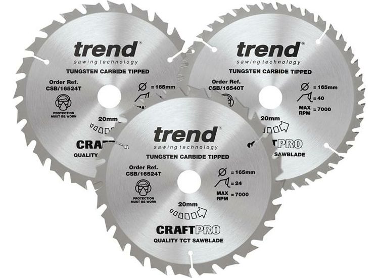 Trend CraftPro Cordless Saw Blade Triple Pack