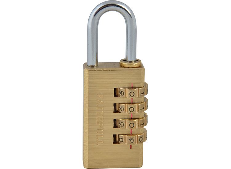 Faithfull Brass Combination Padlock