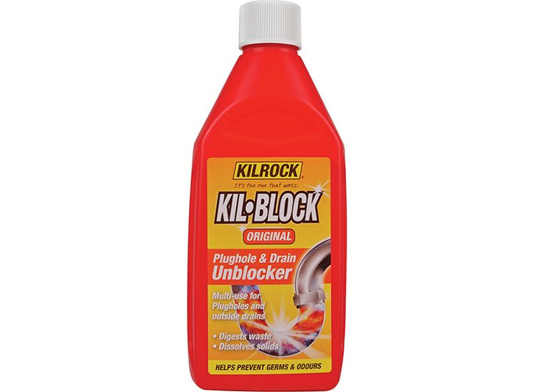 Kilrock Kil-Block Original Plughole &amp; Drain Unblocker 500ml