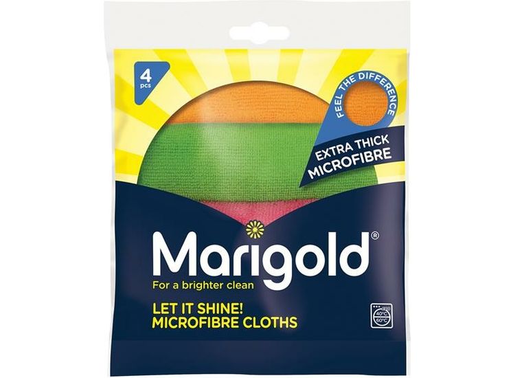 Marigold Let It Shine! Microfibre Cloths x 4