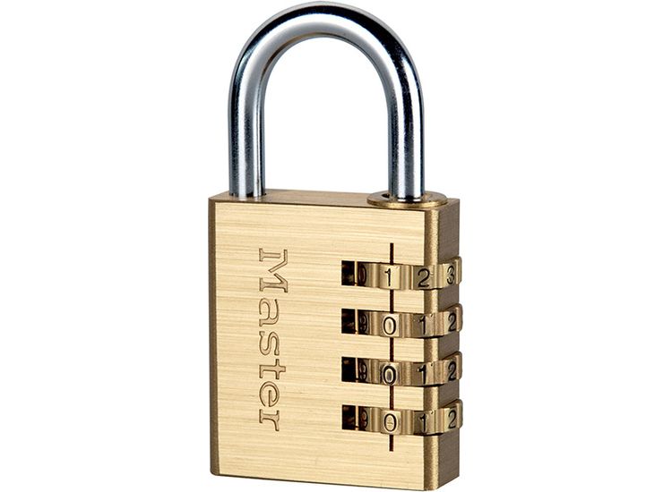 Master Lock Brass Finish Combination Padlock