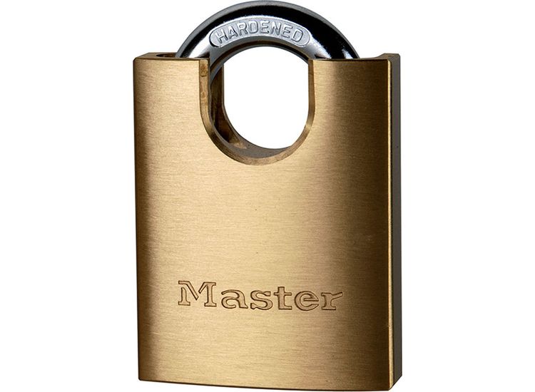 Master Lock Solid Brass 50mm Padlock 5-Pin Shrouded Shackle