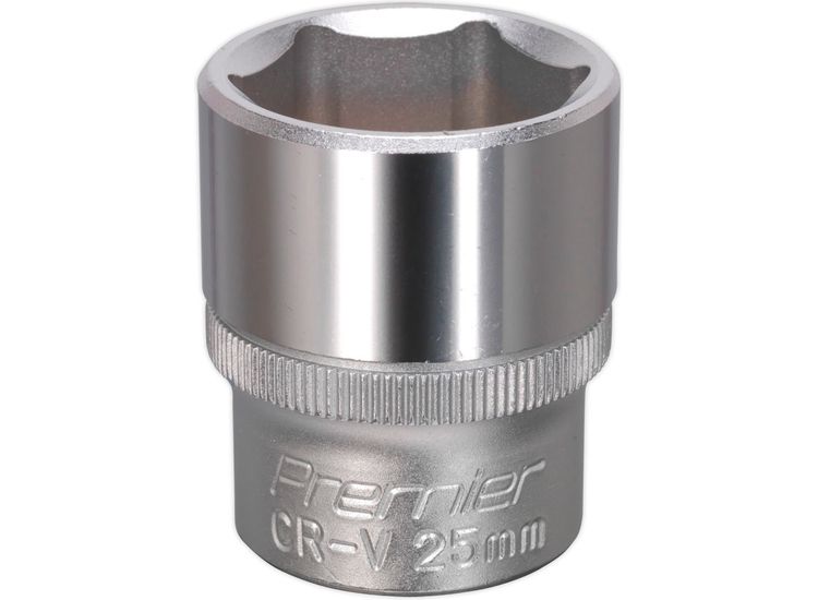 Sealey S1225 WallDrive&amp;reg; Socket 25mm 1/2"Sq Drive