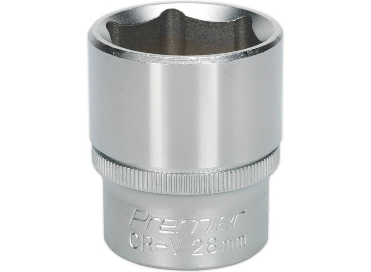 Sealey S1228 WallDrive&amp;reg; Socket 28mm 1/2"Sq Drive