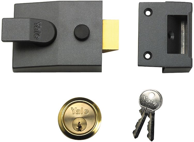 Yale Locks 91 Basic Nightlatch 60mm Backset DMG Finish Box