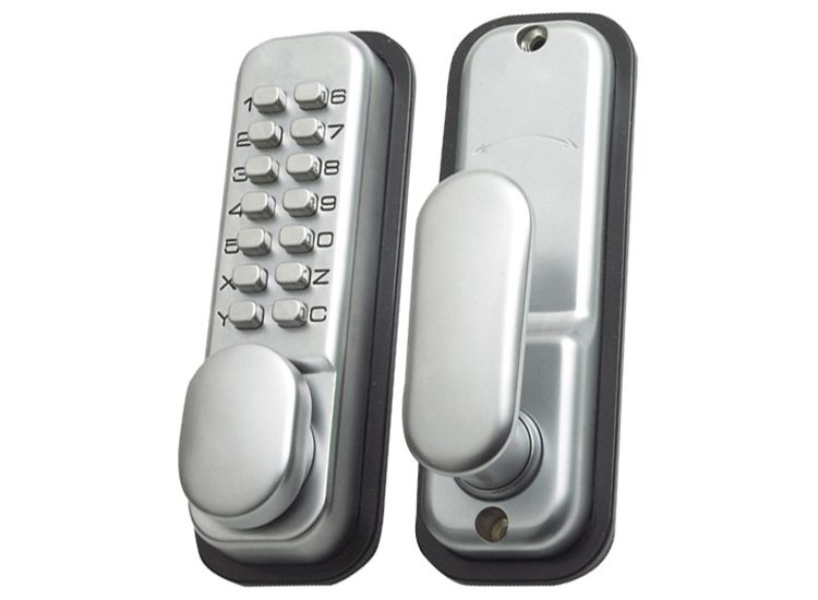 Yale Locks P-DL02-SC Push Button Door Lock Chrome Finish Hold Open Function